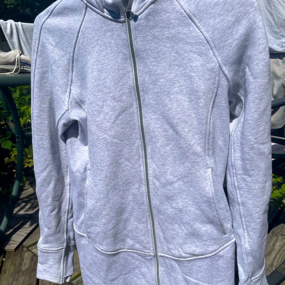 Lululemon Hooded Radiant Jacket Heathered Core Ultra Light Grey